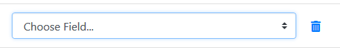 Choose Field Dropdown